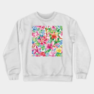 Lillies chinoiserie pattern Crewneck Sweatshirt